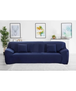 COPRIDIVANO 4 POSTI ELASTICIZZATO BLU, 235-300 CM